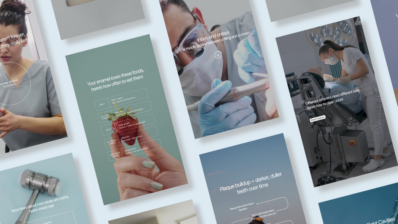 Dentist Instagram Reel Templates (Canva Editable)